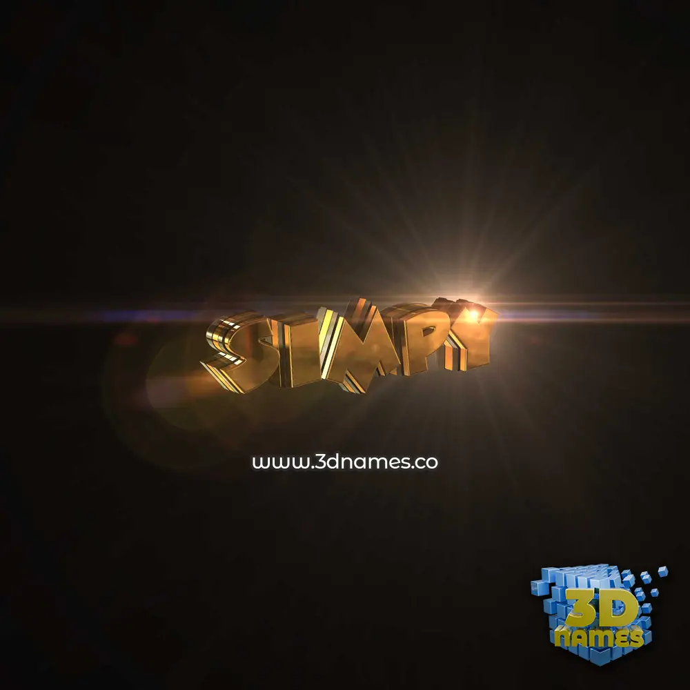 simpy in Golden Sparkle style - 3D name wallpaper simpy in Golden Sparkle style - 3D name wallpaper
