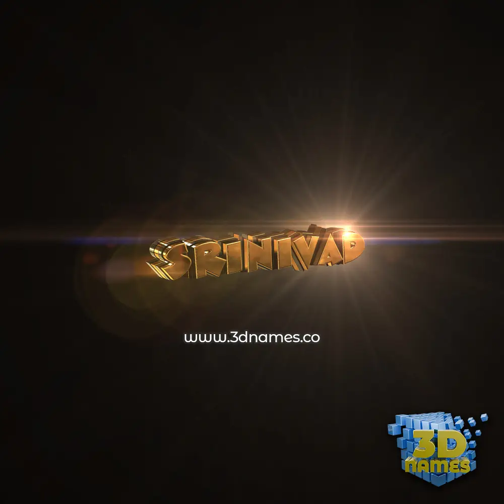 srinivad in Golden Sparkle style - 3D name wallpaper srinivad in Golden Sparkle style - 3D name wallpaper