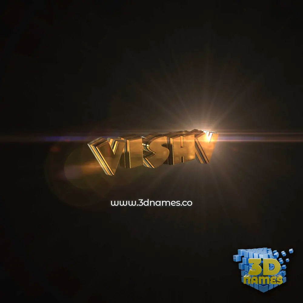 vishv in Golden Sparkle style - 3D name wallpaper vishv in Golden Sparkle style - 3D name wallpaper