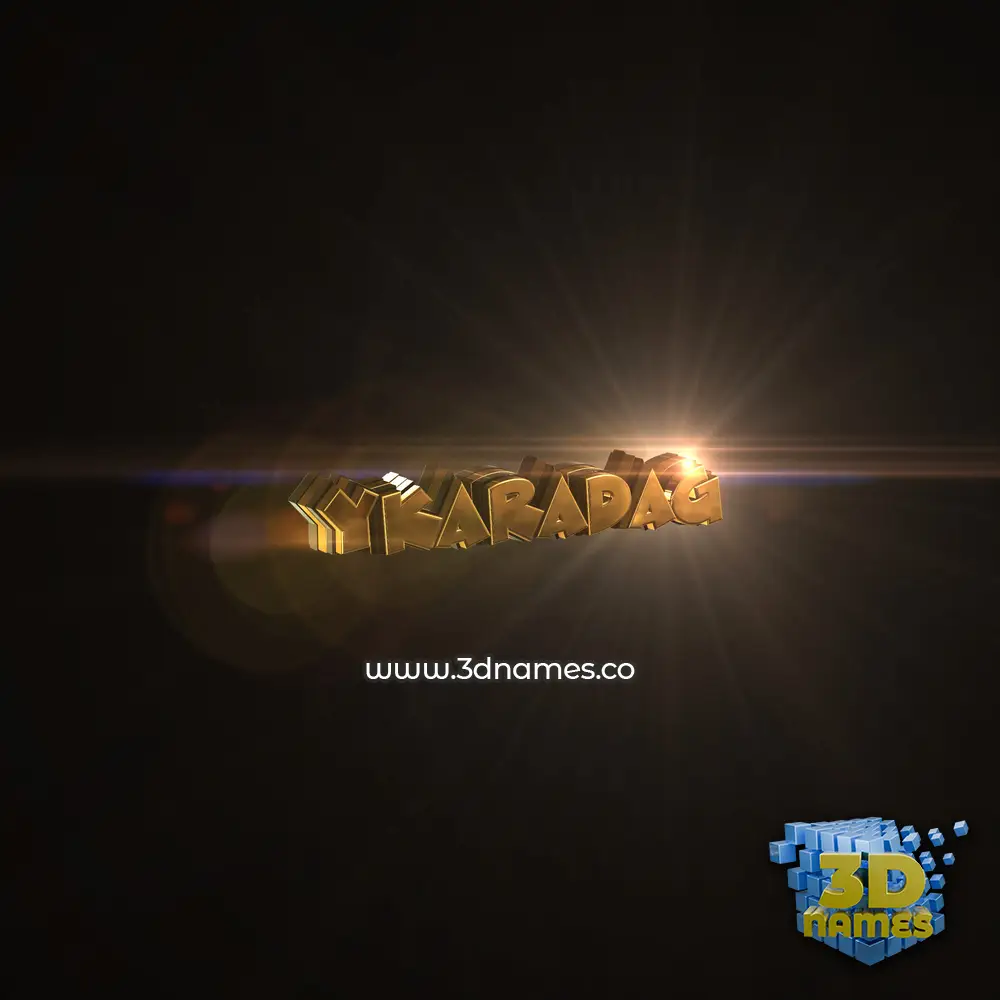 ykaradag in Golden Sparkle style - 3D name wallpaper ykaradag in Golden Sparkle style - 3D name wallpaper