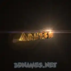 ablish in Golden Sparkle style - 3D name wallpaper