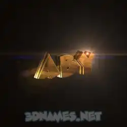 aby in Golden Sparkle style - 3D name wallpaper