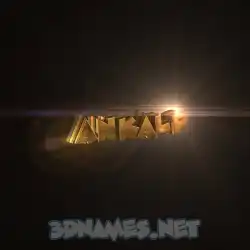 ankalp in Golden Sparkle style - 3D name wallpaper