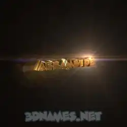 arrambide in Golden Sparkle style - 3D name wallpaper