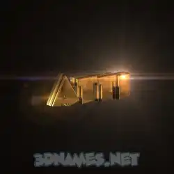 atti in Golden Sparkle style - 3D name wallpaper