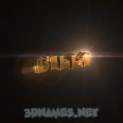billy in Golden Sparkle style - 3D name wallpaper