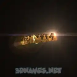 bimala in Golden Sparkle style - 3D name wallpaper