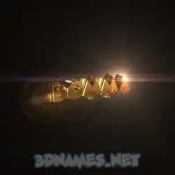 bomma in Golden Sparkle style - 3D name wallpaper