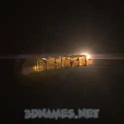 brinzel in Golden Sparkle style - 3D name wallpaper
