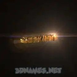 cheyanne in Golden Sparkle style - 3D name wallpaper