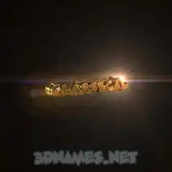 classical in Golden Sparkle style - 3D name wallpaper