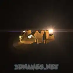 cyl in Golden Sparkle style - 3D name wallpaper