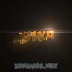 divu in Golden Sparkle style - 3D name wallpaper