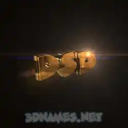 dsd in Golden Sparkle style - 3D name wallpaper