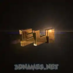 eli in Golden Sparkle style - 3D name wallpaper