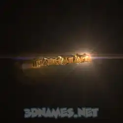 harismhamza in Golden Sparkle style - 3D name wallpaper