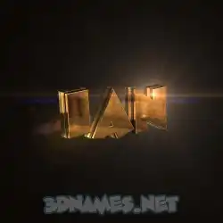 ian in Golden Sparkle style - 3D name wallpaper
