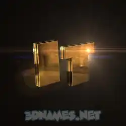 it in Golden Sparkle style - 3D name wallpaper