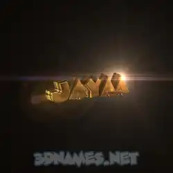 jayaa in Golden Sparkle style - 3D name wallpaper