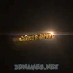 joydaniel in Golden Sparkle style - 3D name wallpaper