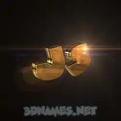 js in Golden Sparkle style - 3D name wallpaper