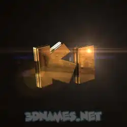 ki in Golden Sparkle style - 3D name wallpaper
