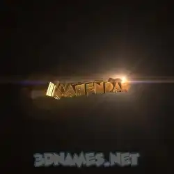 mahendar in Golden Sparkle style - 3D name wallpaper