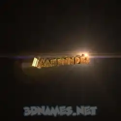 mahenndra in Golden Sparkle style - 3D name wallpaper