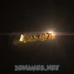 malawat in Golden Sparkle style - 3D name wallpaper