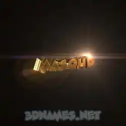 masoud in Golden Sparkle style - 3D name wallpaper