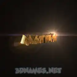 mathy in Golden Sparkle style - 3D name wallpaper