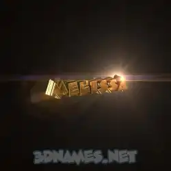 melissa in Golden Sparkle style - 3D name wallpaper