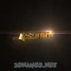 michenzi in Golden Sparkle style - 3D name wallpaper