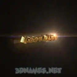 moohamed in Golden Sparkle style - 3D name wallpaper