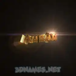 murmu in Golden Sparkle style - 3D name wallpaper