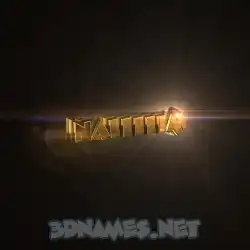naiiiiim in Golden Sparkle style - 3D name wallpaper