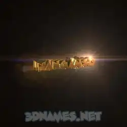 nangamso in Golden Sparkle style - 3D name wallpaper