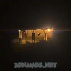 ndt in Golden Sparkle style - 3D name wallpaper