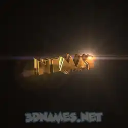 nimay in Golden Sparkle style - 3D name wallpaper
