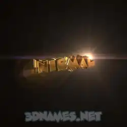 nirmal in Golden Sparkle style - 3D name wallpaper