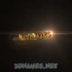 nirmalya in Golden Sparkle style - 3D name wallpaper