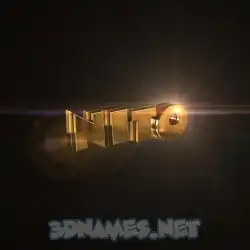 nito in Golden Sparkle style - 3D name wallpaper