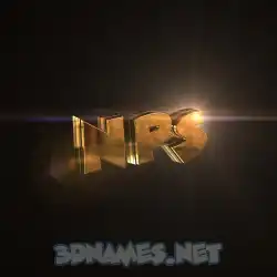 nps in Golden Sparkle style - 3D name wallpaper