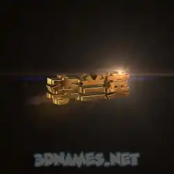 李兰英 in Golden Sparkle style - 3D name wallpaper