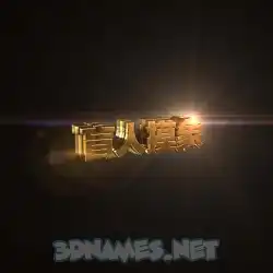 盲人摸象 in Golden Sparkle style - 3D name wallpaper