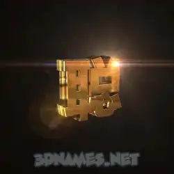 聪 in Golden Sparkle style - 3D name wallpaper