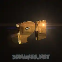pi in Golden Sparkle style - 3D name wallpaper