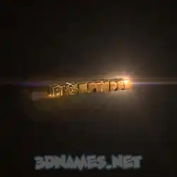 pushpinder in Golden Sparkle style - 3D name wallpaper
