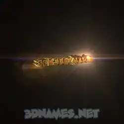 senjerimalai in Golden Sparkle style - 3D name wallpaper