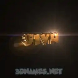 sivu in Golden Sparkle style - 3D name wallpaper